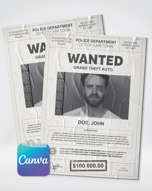Canva Templates | Wanted Poster
