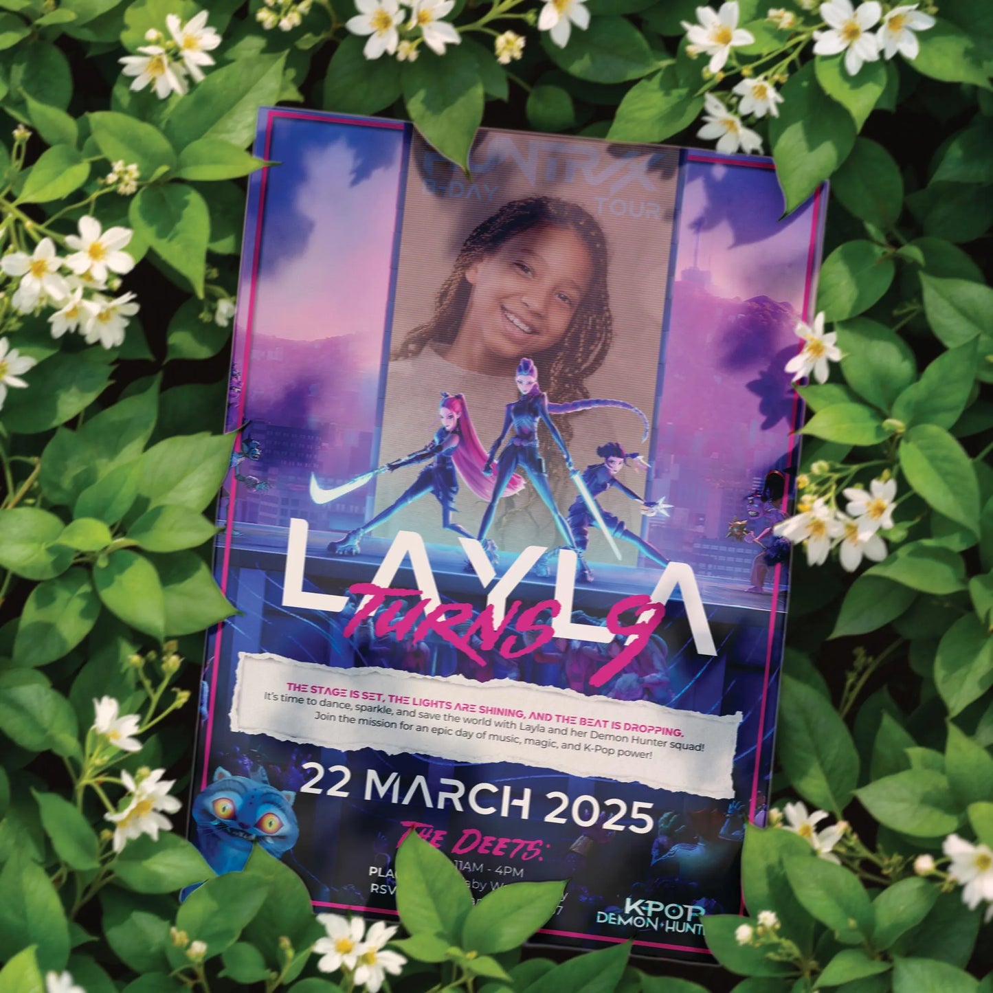 Canva Templates | K-POP Demon Hunters Birthday Invitation