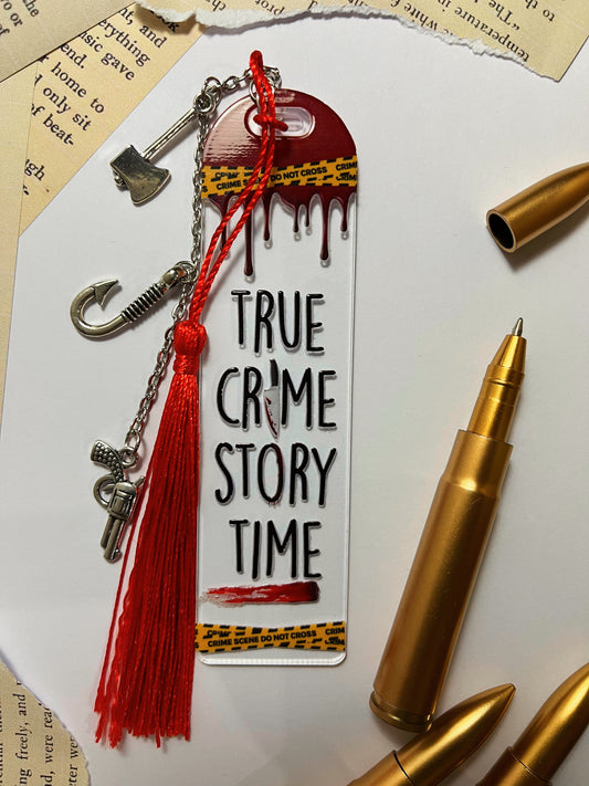 True Crime Girly | Ink & Evidence Acrylic Bookmark